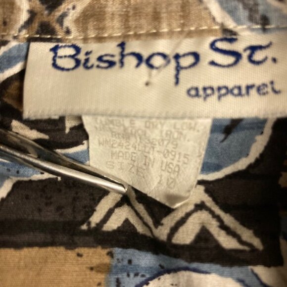 ALOHA BISHOP STREET HONOLULU BOYS Hawaiian Resort Wear Turtle Hibiscus Tropical - Picture 4 of 5